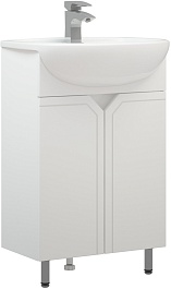 Corozo Тумба с раковиной Сириус 55 белая – фотография-4